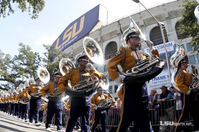 LSU barring opponents' bands from performing at halftime