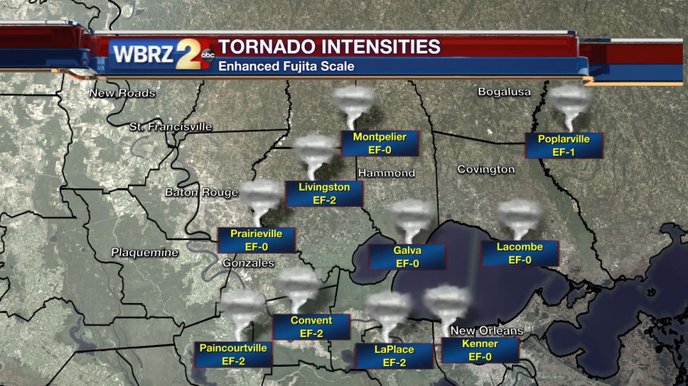 Powerful EF-3 twister one of many to tear through South La. Tuesday