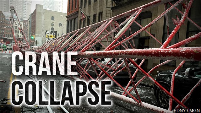 Officials working to determine cause of NYC crane collapse