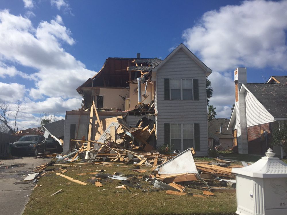 200 homes and buildings damaged in LaPlace, many unlivable