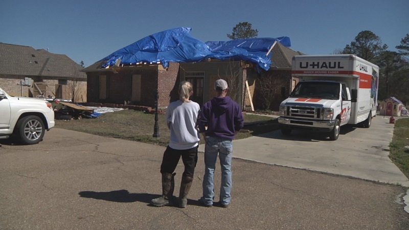 Insurance adjusters survey damage in Livingston