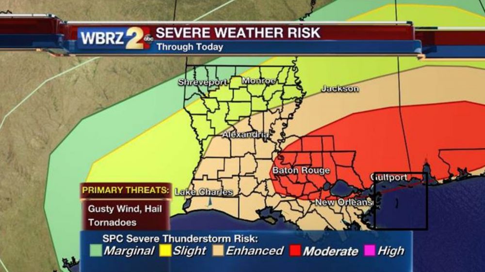 WBRZ weather information is everywhere you are today