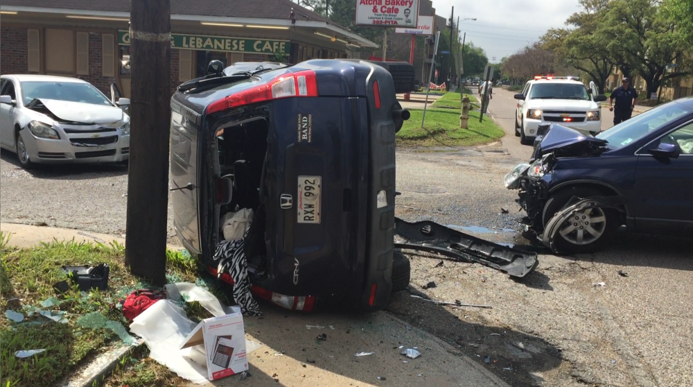 3-car crash on Aster Street and Nicholson Drive Monday morning