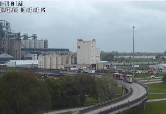 DOTD: LA-1 at I-10 East now open after closed due to car fire