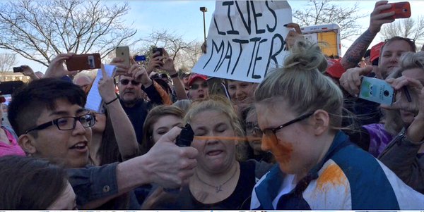 Teen pepper sprayed as Trump protesters, supporters clash at Wisconsin rally