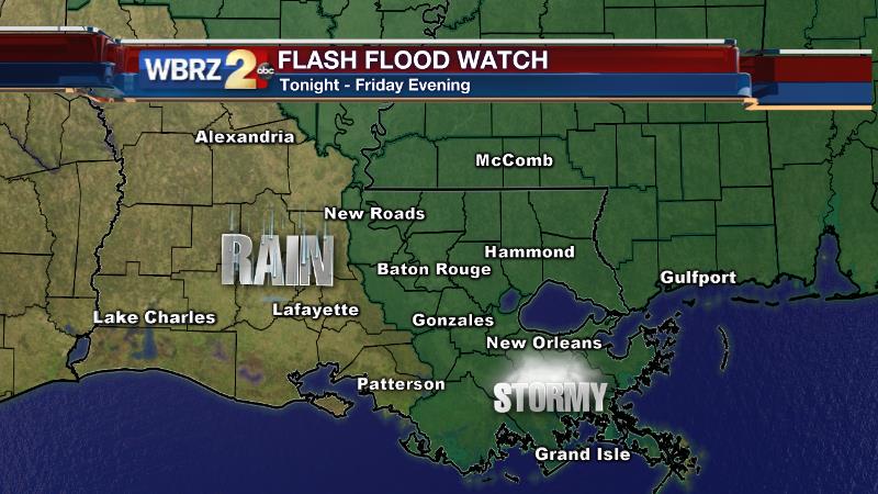 Heavy rain possible tonight and Friday