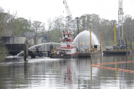 Oil platform fire extinguished after Tuesday explosion