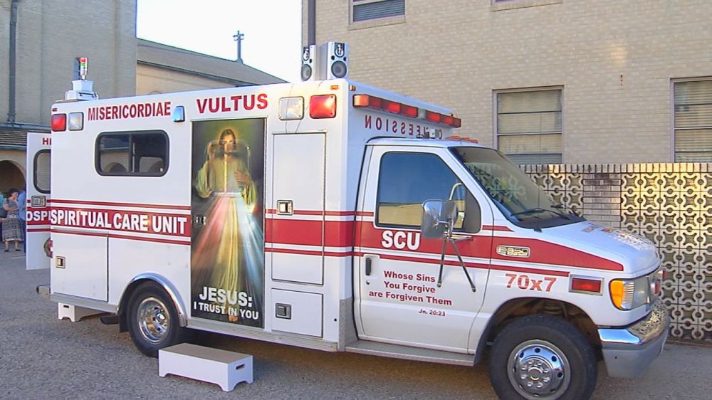 Priest travels the state in mobile confessional