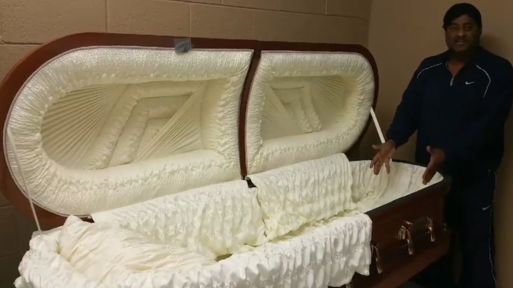 Despite highly publicized plan to spend three days in a coffin, La. bishop opts for tent instead