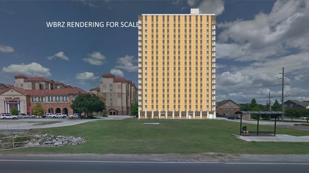 Developers want to build 18-story apartment overlooking LSU's Old Front Nine