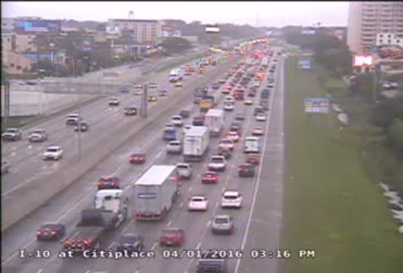 DOTD advises drivers of heavy congestion on I-10, I-110 and I-12 until 7 p.m.