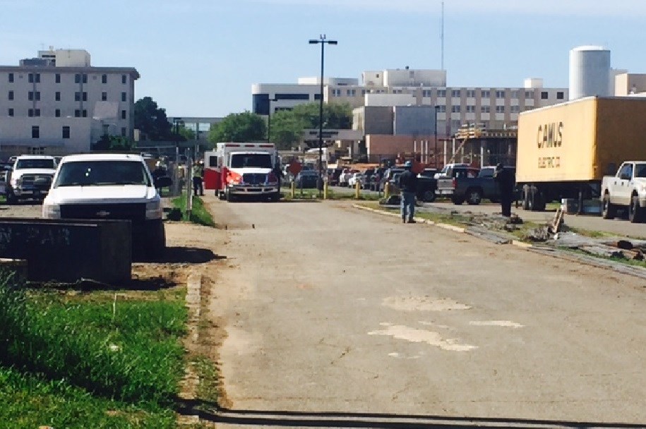 Construction accident at Shreveport hospital, workers trapped