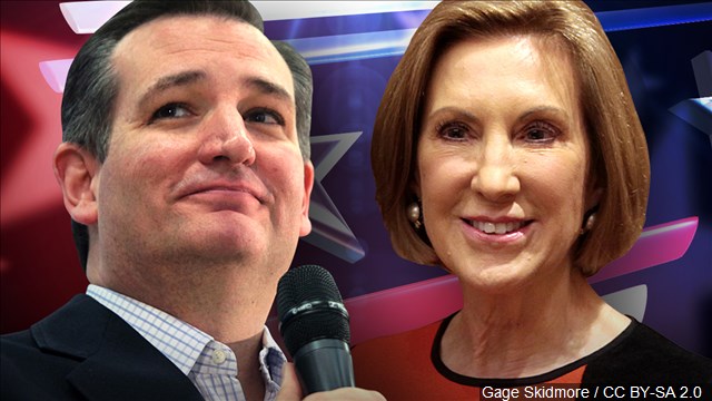 Cruz introduces Fiorina as running mate