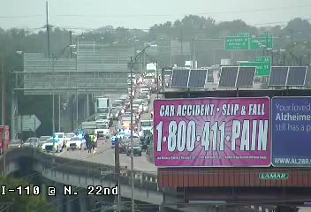 I-110 S reopens near N. 22nd Street
