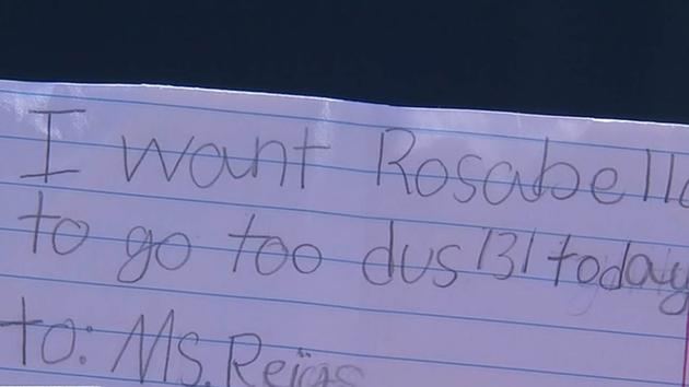 7-year-old girl allowed to go home using fake note