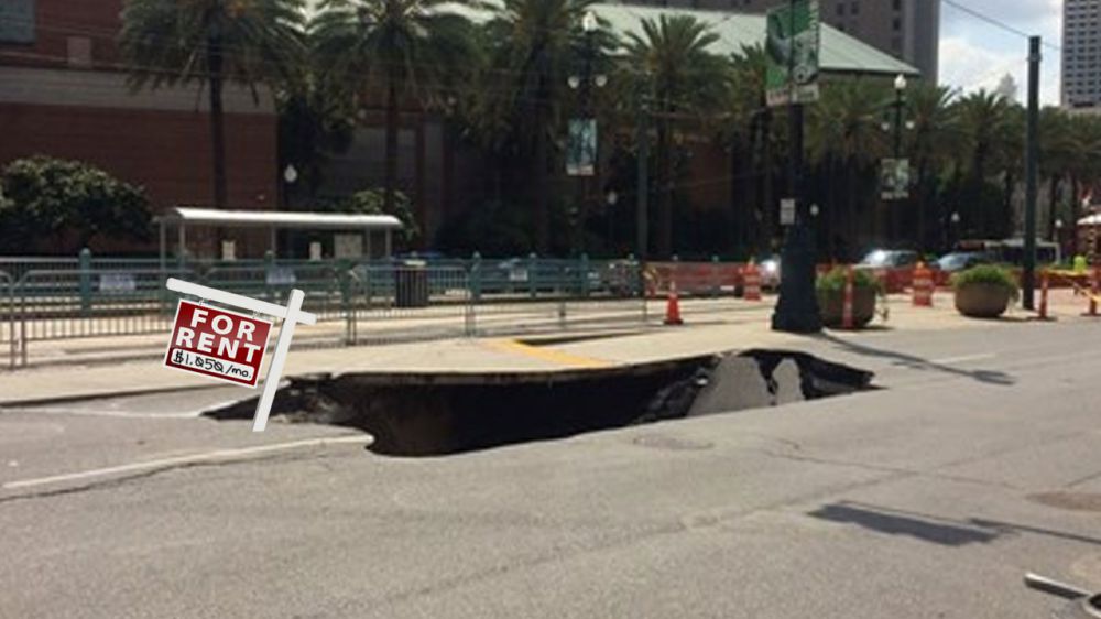 Craigslist spoof lists NOLA sinkhole as rental property