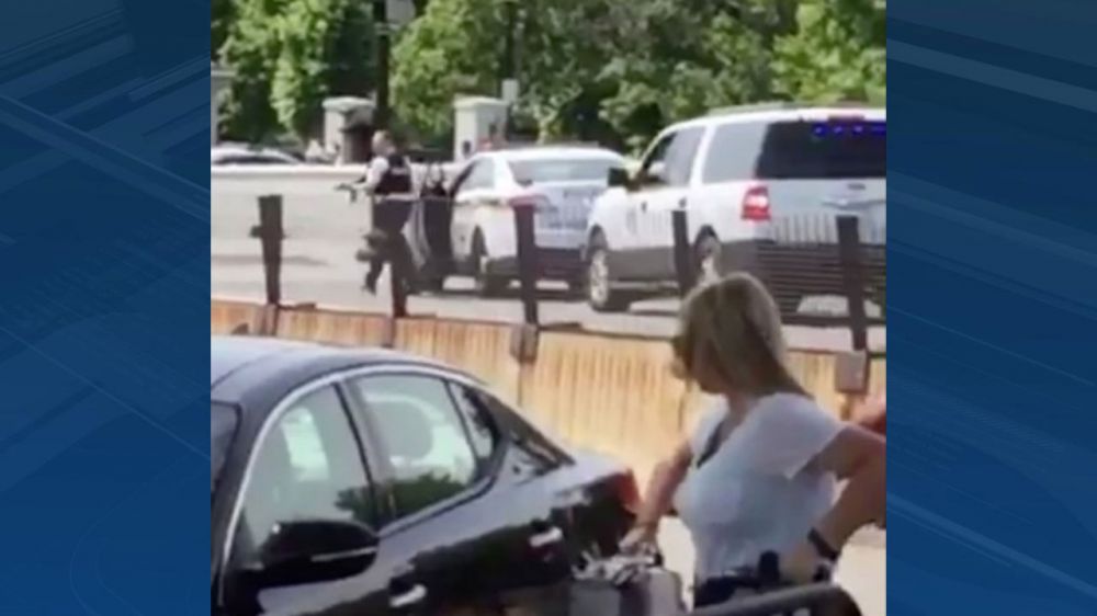 White House on alert after shooting on street outside