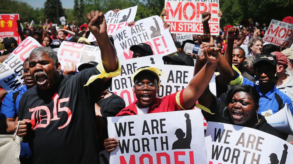 Protests for $15 wage expected at McDonald's headquarters