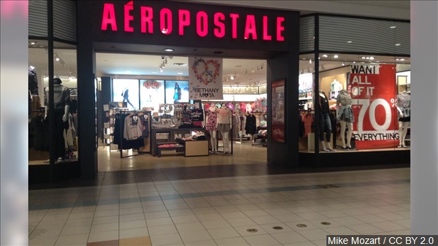 Aeropostale, one-time mall king, seeks bankruptcy protection