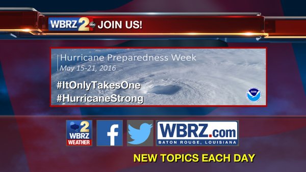 Governor Edwards names May 15 start of Hurricane Preparedness Week