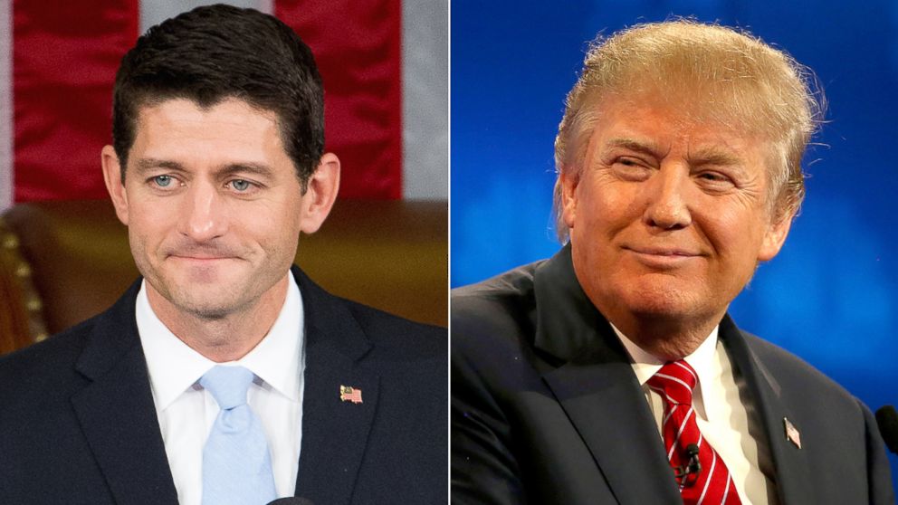 The policy divide of the moment is Trump vs. Ryan