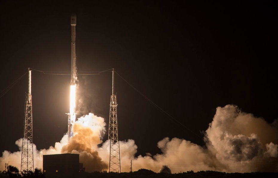 SpaceX lands rocket at sea 2nd time after satellite launch