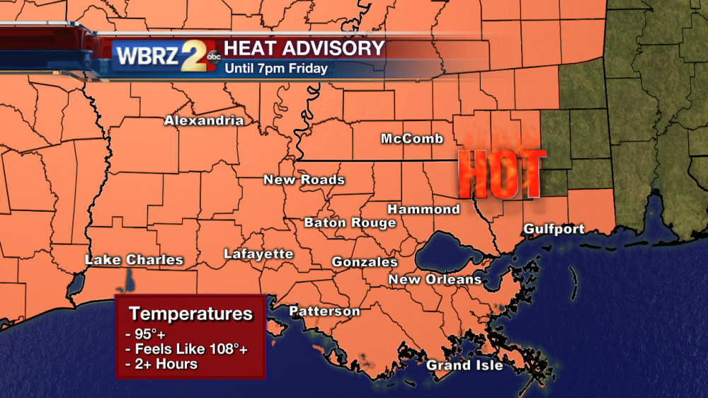 Residents urged to use caution due to heat levels