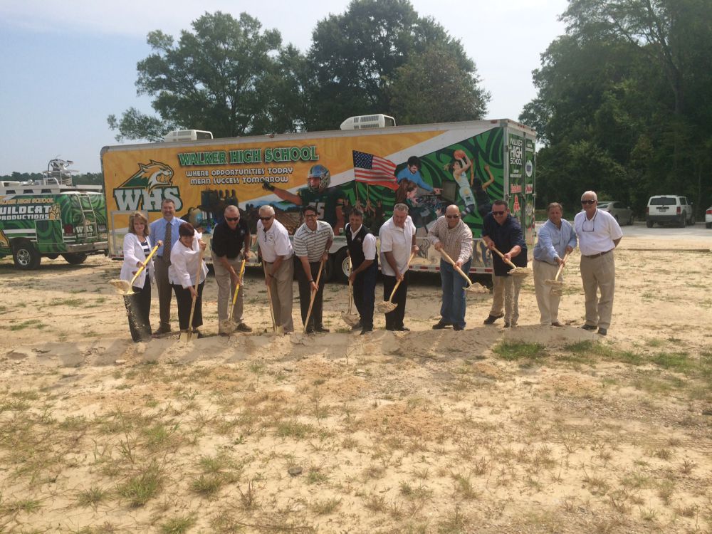 Groundbreaking held as Walker High School improvements get underway