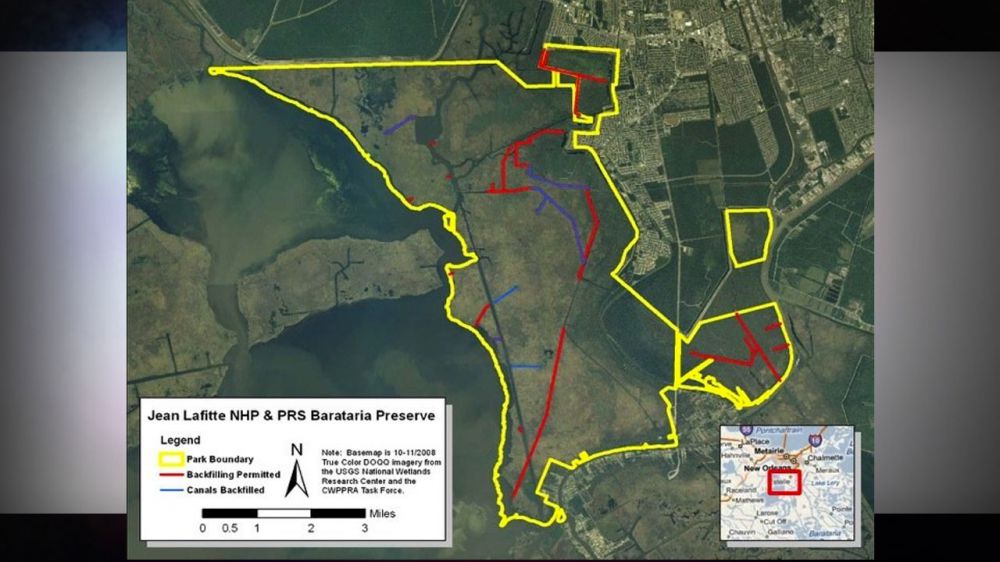 Oil canals in national preserve in Louisiana to be filled