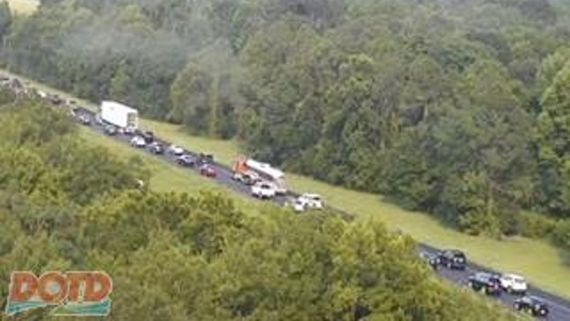 State police working accident at I-10 Grosse Tete exit