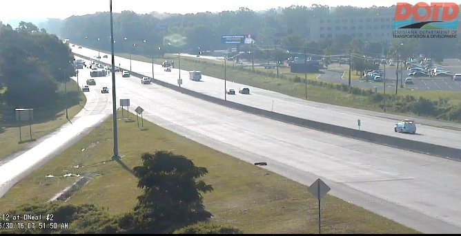 Vehicle overturns after hit-and-run causing I-12 West delays