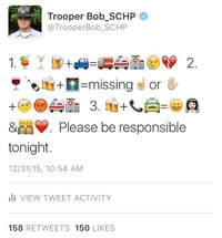 S.C. trooper uses emojis to deliver drunken driving message