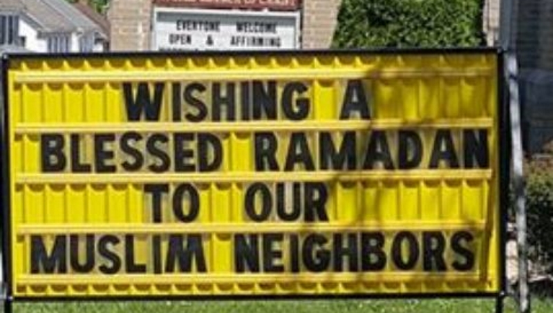Pastor: Church sign on Ramadan drew angry call, posting