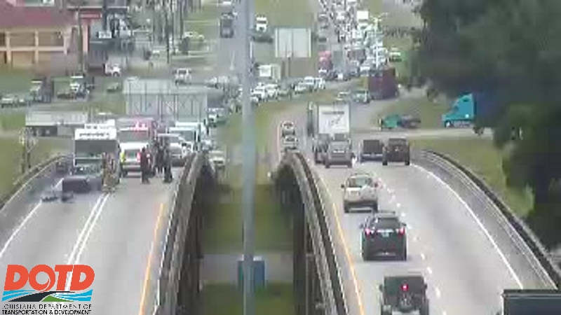 LA 1 North at Intracoastal Canal open after car fire caused closure