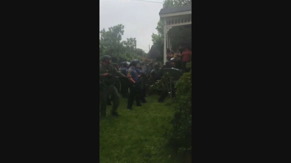 Video shows police making protest arrest at home