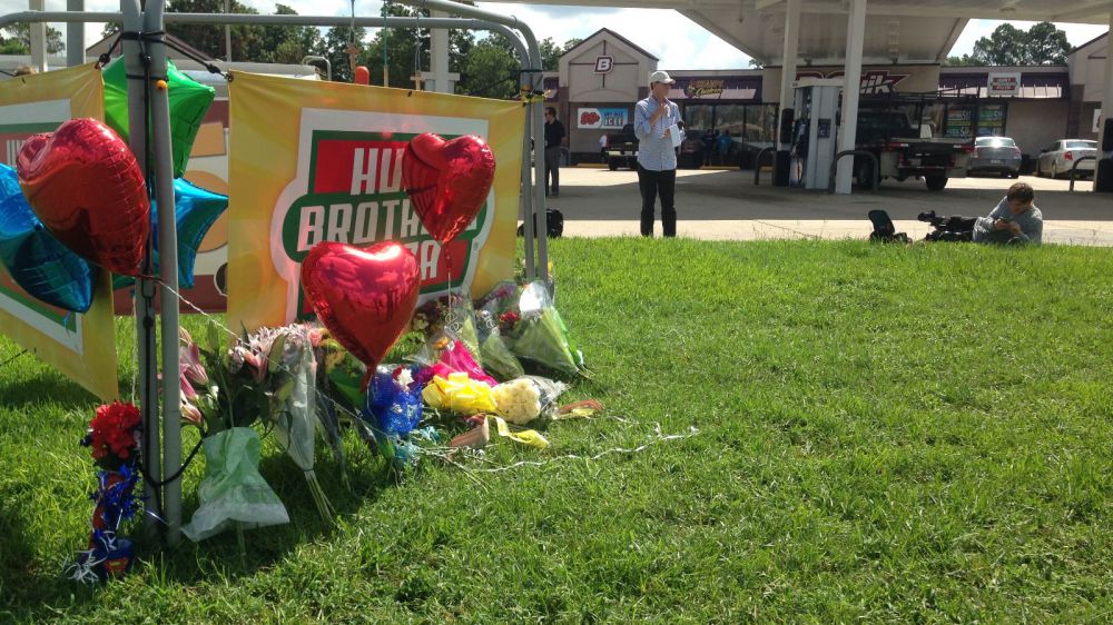 Scene of deadly ambush becomes memorial to officers