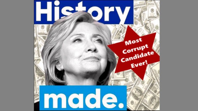 Trump tweets image with Clinton and Jewish star