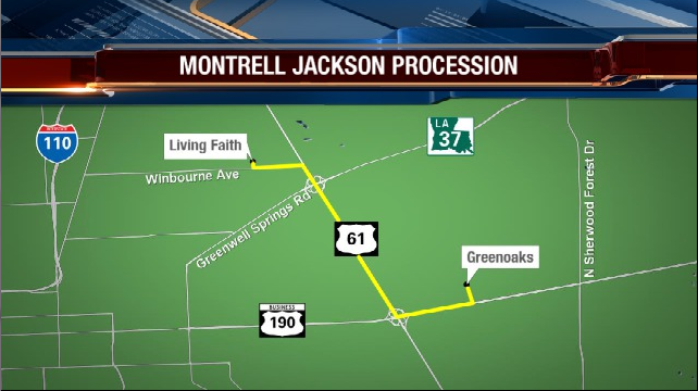 Likely closures and delays along Airline due to Montrell Jackson's funeral procession