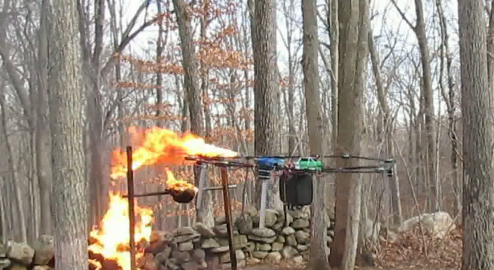 Dad, son fight FAA over gun-firing, flame-throwing drones