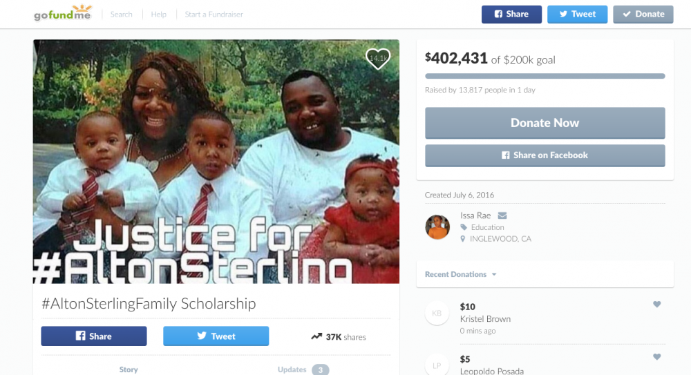 Contributions surpass $480,000 for shooting victim's family
