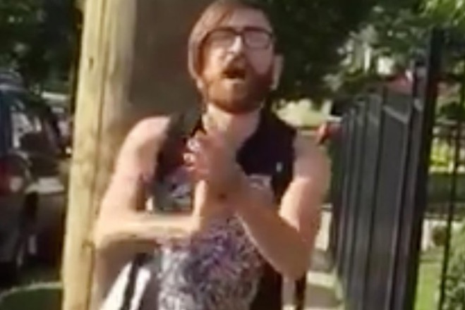 Man gets death threats after video shows him rip down pro-police ribbons