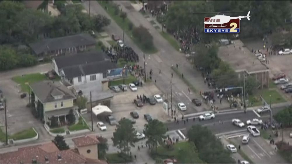 WATCH LIVE: Protesters, police clash near downtown; SkyEye 2 above