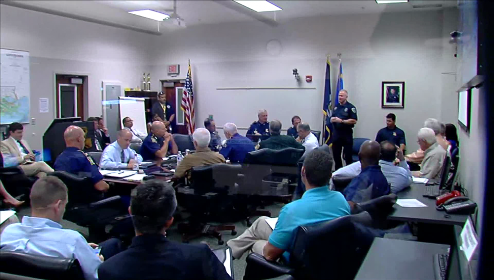 Governor Edwards briefed on Louisiana, Dallas shootings