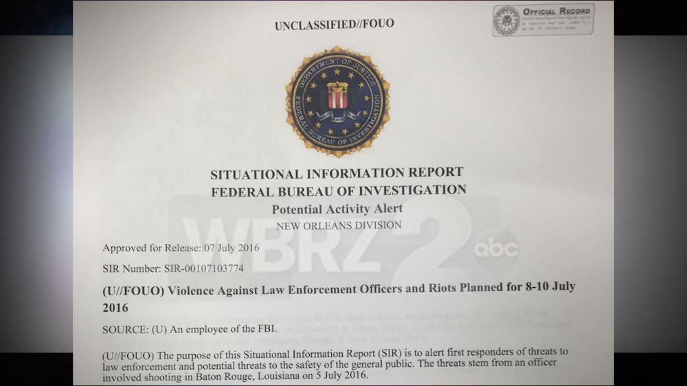 FBI warns of safety concerns for public, law enforcement this weekend