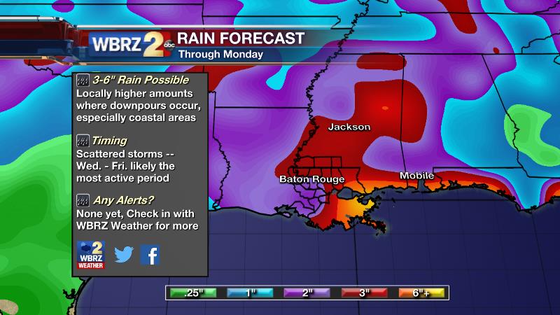 FULL DETAILS: heavy rain threat this week