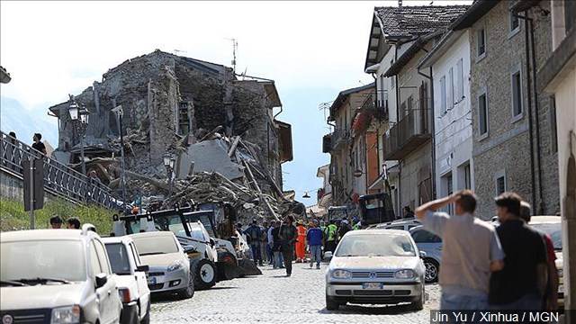 4.3-magnitude aftershock hits Italian town