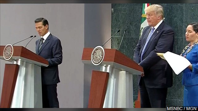 Mexican president contradicts Trump on wall