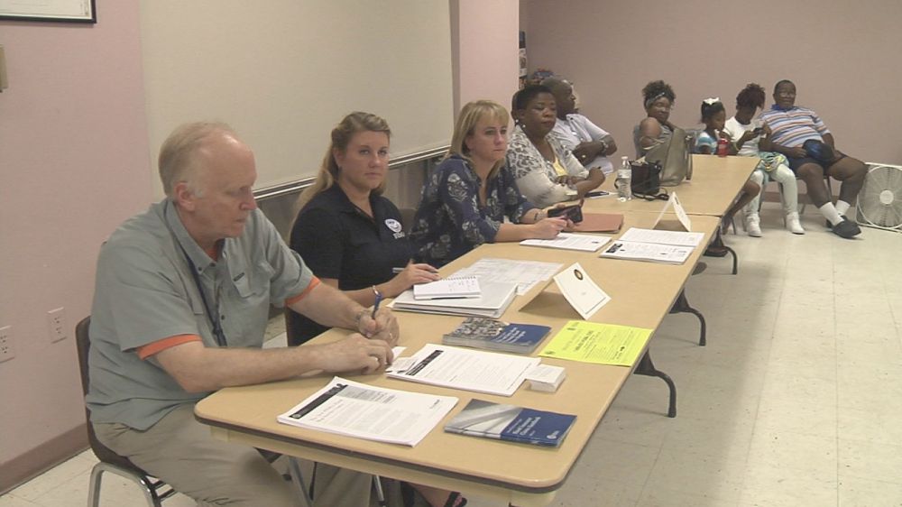 Flood victims, city leaders attend disaster information meeting