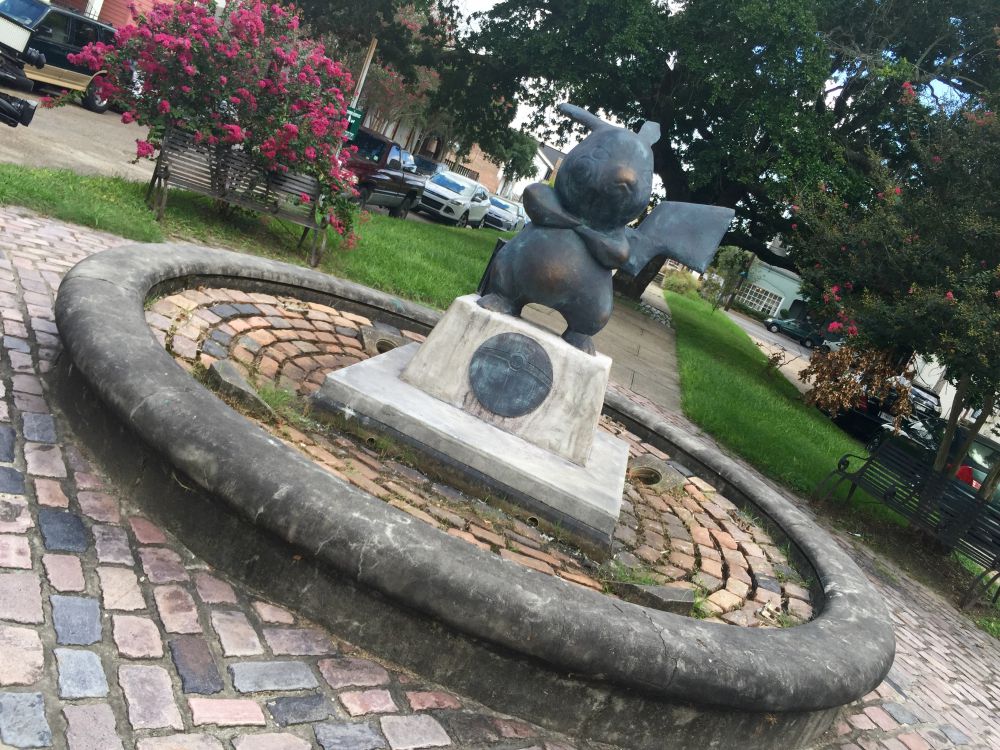 Pikachu statue erected in New Orleans park