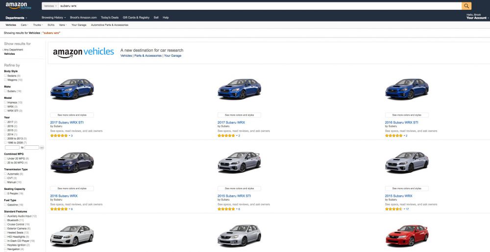 Amazon starts car research and review site